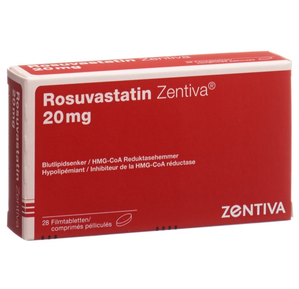 ROSUVASTATIN Zentiva cpr pell 20 mg 28 pce ROSUVASTATIN Zentiva cpr pell 20 mg 28 pce