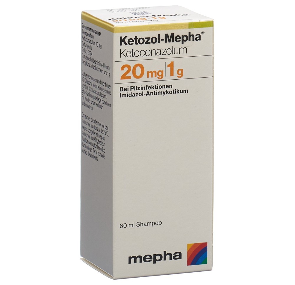 KETOZOL Mepha shampooing 20 mg/g fl 60 ml