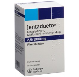 JENTADUETO cpr pell 2.5 mg/1000 mg 60 pce