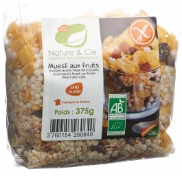 NATURE&CIE muesli aux fruits sans gluten 375 g