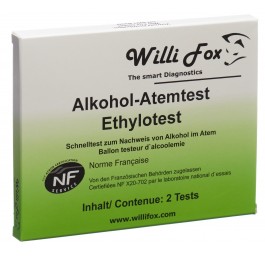 WILLI FOX éthylotest 2 pce