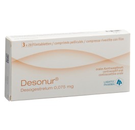 DESONUR cpr pell 0.075 mg 3 x 28 pce