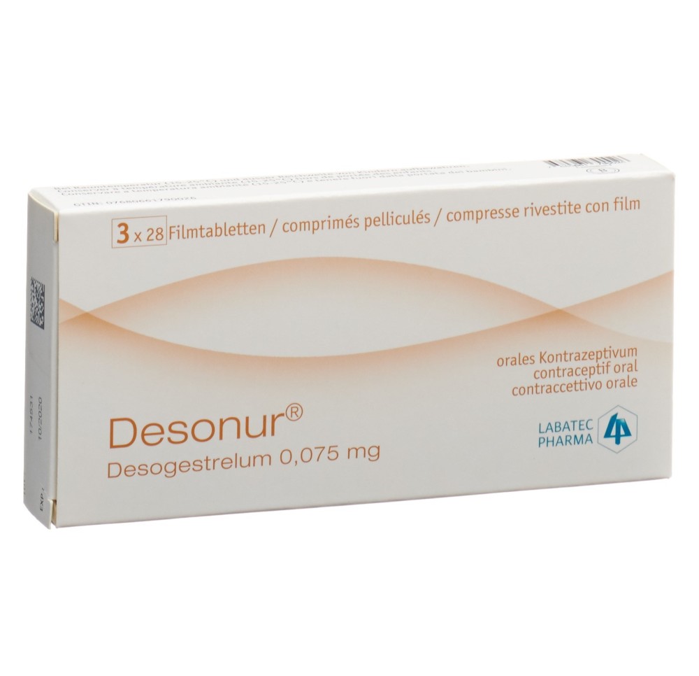 DESONUR cpr pell 0.075 mg 3 x 28 pce