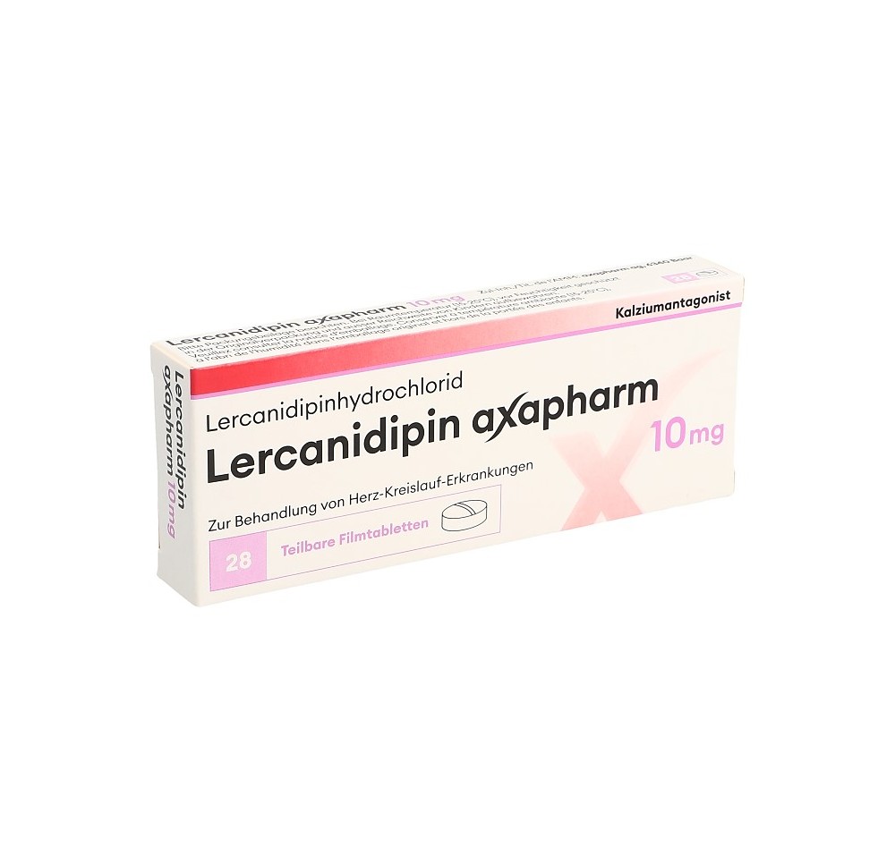 LERCANIDIPINE Axapharm cpr pell 10 mg 28 pce LERCANIDIPINE Axapharm cpr pell 10 mg 28 pce
