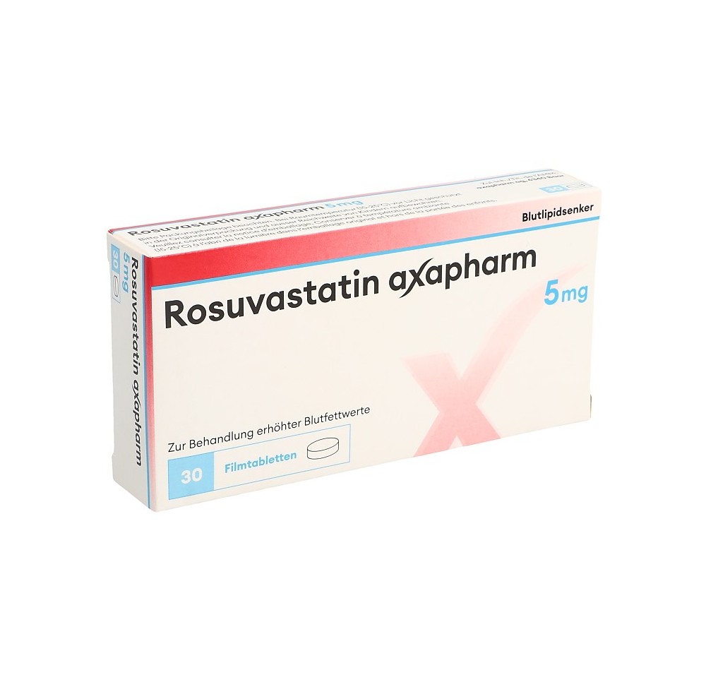 ROSUVASTATINE axapharm cpr pell 5 mg 30 pce ROSUVASTATINE axapharm cpr pell 5 mg 30 pce