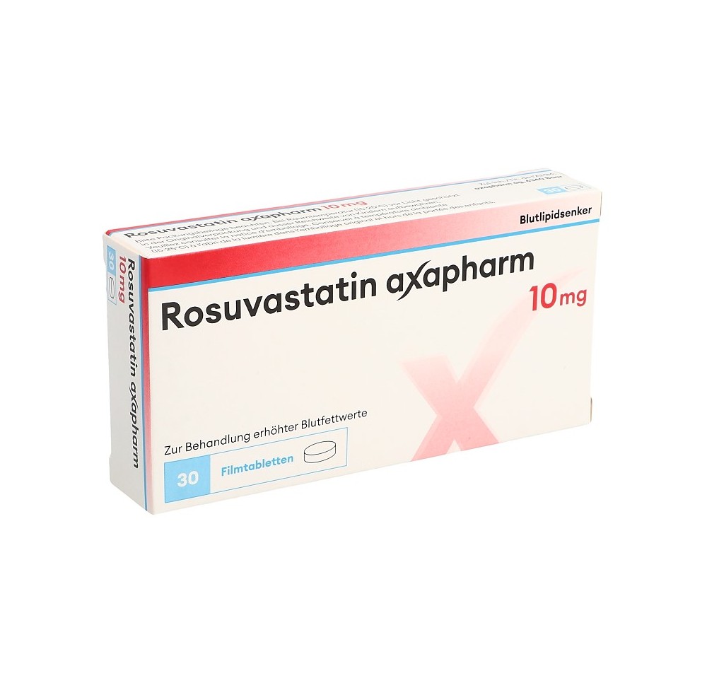 ROSUVASTATINE axapharm cpr pell 10 mg 30 pce ROSUVASTATINE axapharm cpr pell 10 mg 30 pce