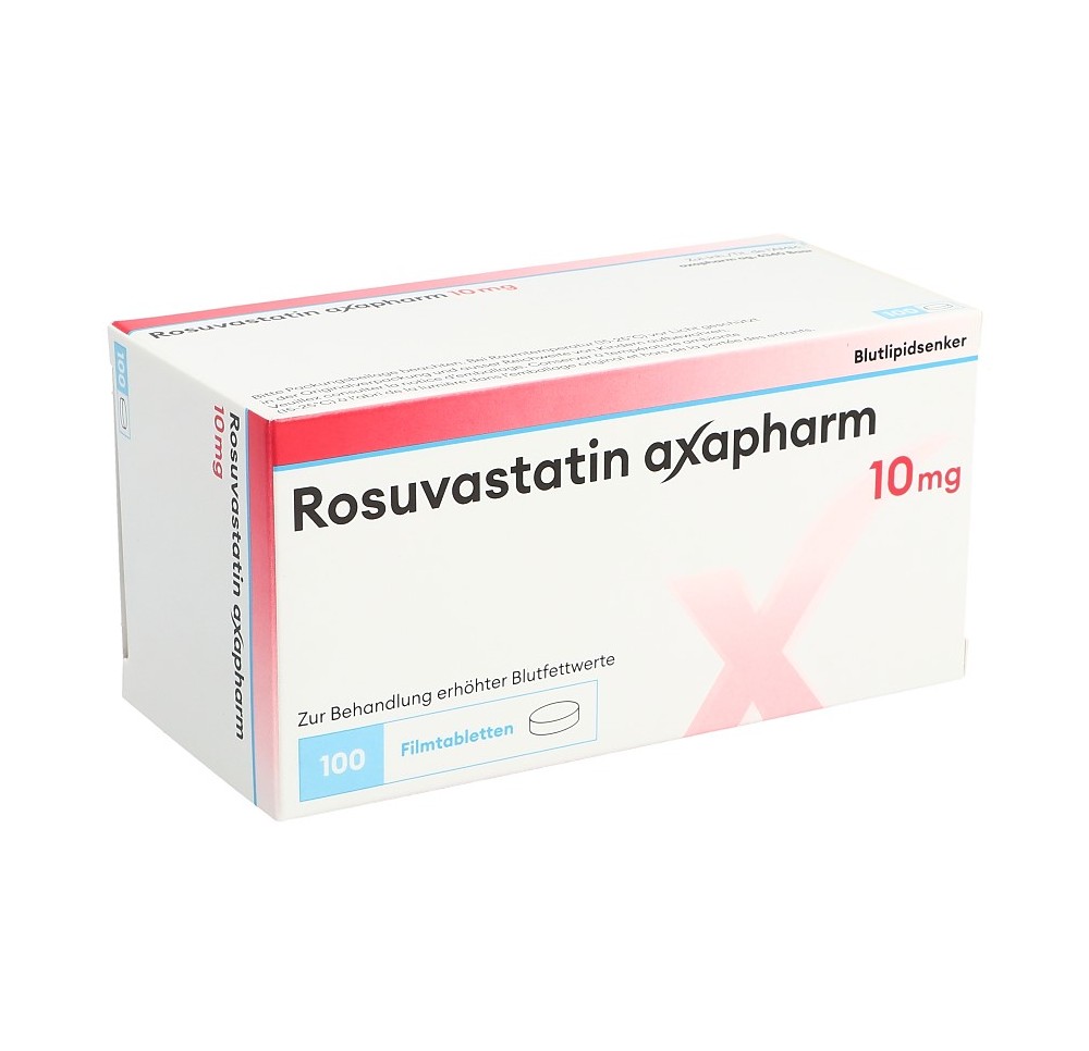 ROSUVASTATINE axapharm cpr pell 10 mg 100 pce ROSUVASTATINE axapharm cpr pell 10 mg 100 pce