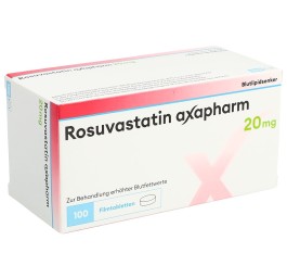 ROSUVASTATINE axapharm cpr pell 20 mg 100 pce