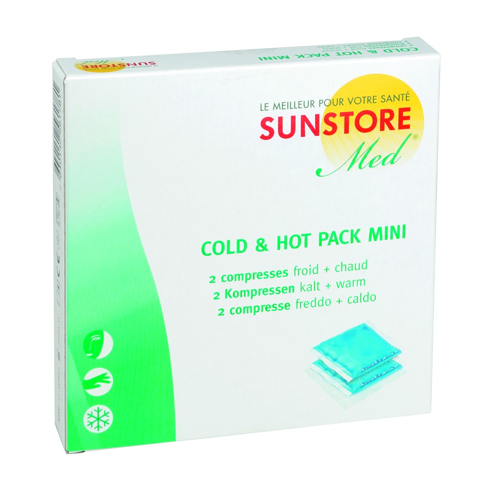 SUN STORE MED Cold & Hot Pack 10x10cm Mini 2 pce