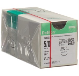 DAFILON 45cm bleu DS 12 5-0 12 pce