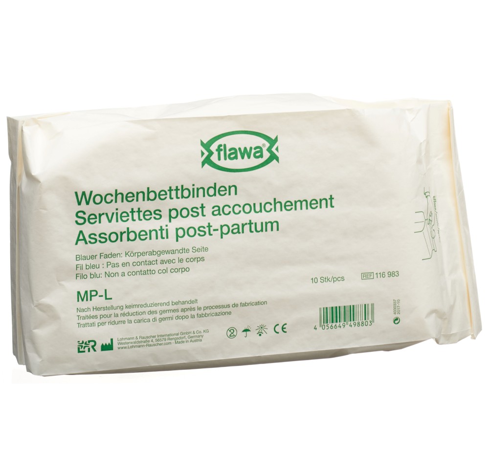 FLAWA serviettes couche MP-L réd germ 10 pce FLAWA serviettes couche MP-L réd germ 10 pce