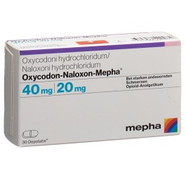 OXYCODON-NALOXON Mepha cpr ret 40mg/20mg 30 pce