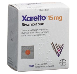 XARELTO cpr pell 15 mg bte 100 pce