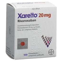 XARELTO cpr pell 20 mg bte 100 pce