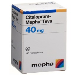 CITALOPRAM Mepha Teva cpr pell 40 mg bte 100 pce