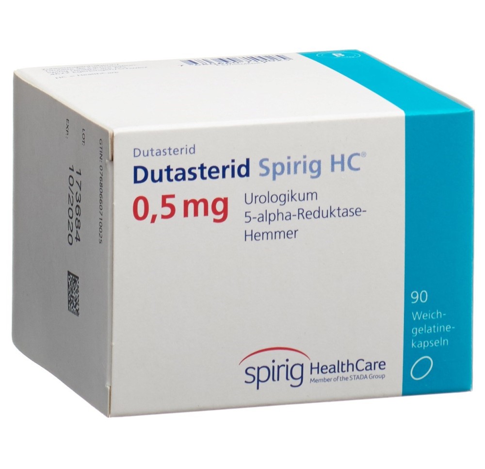 DUTASTERID Spirig HC caps moll 0.5 mg 90 pce DUTASTERID Spirig HC caps moll 0.5 mg 90 pce