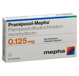 PRAMIPEXOL Mepha cpr 0.125 mg 30 pce