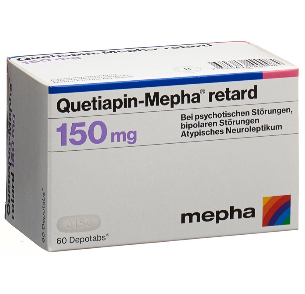 QUETIAPIN Mepha retard depotabs 150 mg 60 pce QUETIAPIN Mepha retard depotabs 150 mg 60 pce
