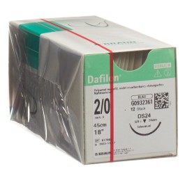 DAFILON 45cm bleu DS 24 2-0 12 pce