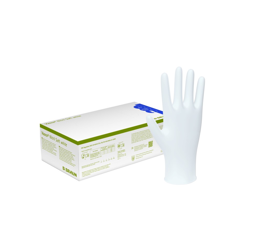 VASCO Nitril Soft L white box 200 pce VASCO Nitril Soft L white box 200 pce