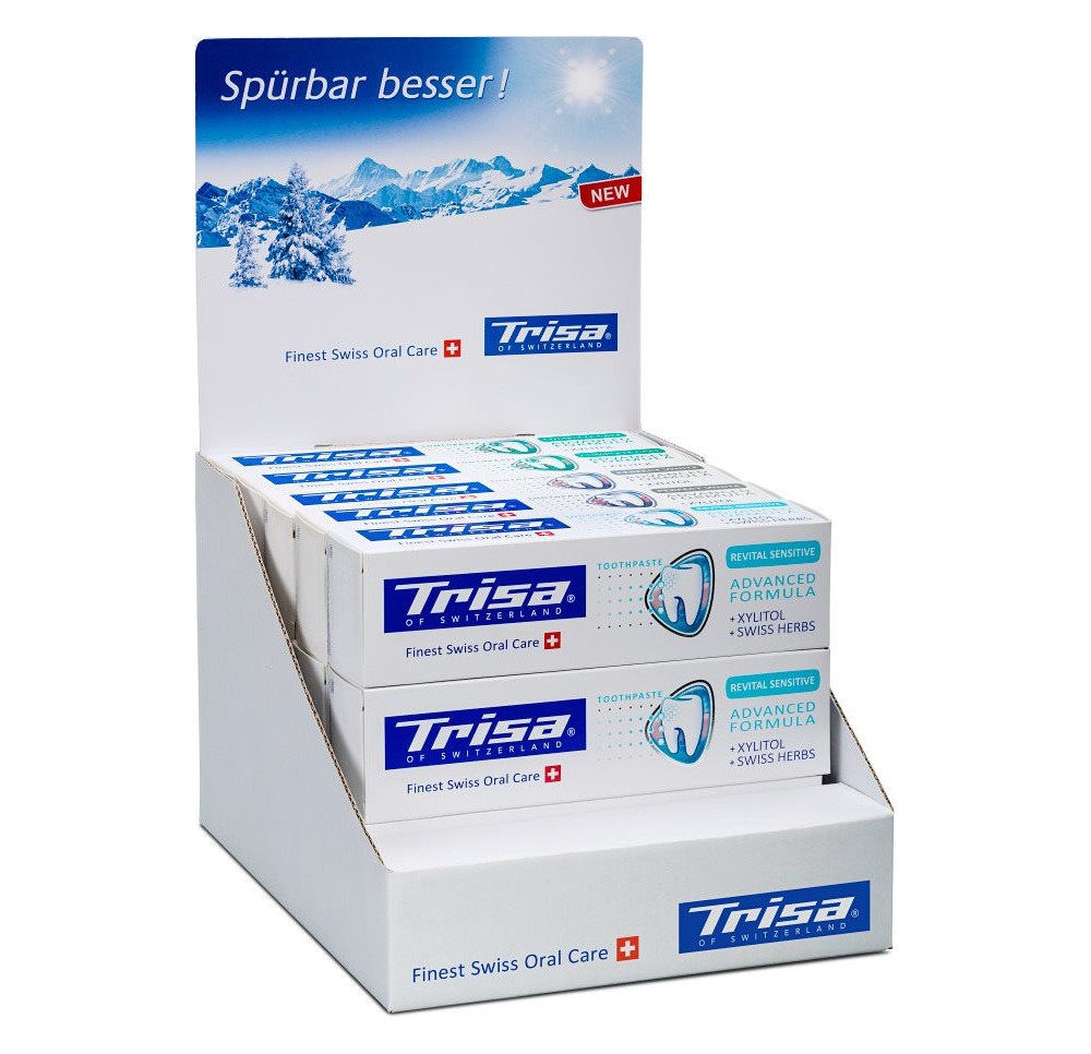 TRISA display dentifrice mixte 15 pce ass