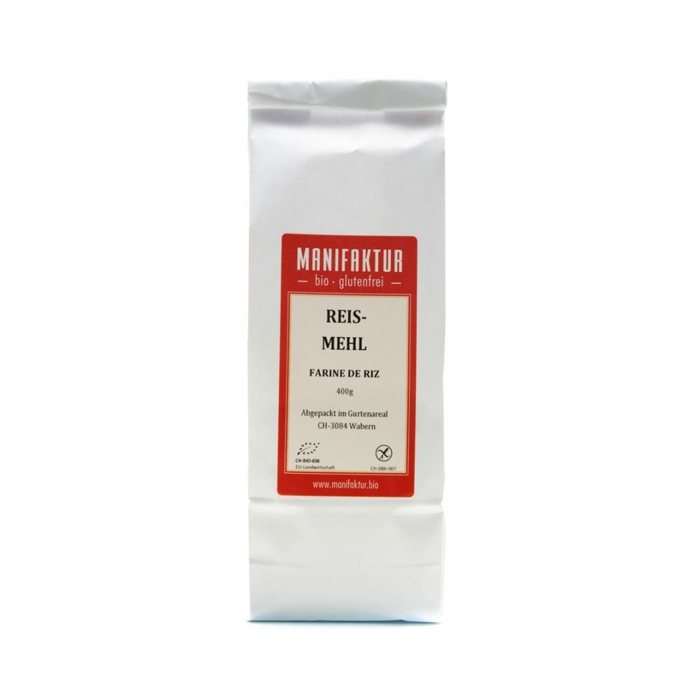MANIFAKTUR Farine de riz bio sach 400 g MANIFAKTUR Farine de riz bio sach 400 g