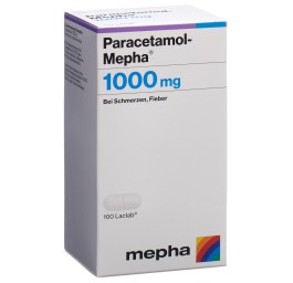PARACETAMOL Mepha cpr pell 1000 mg bte 100 pce