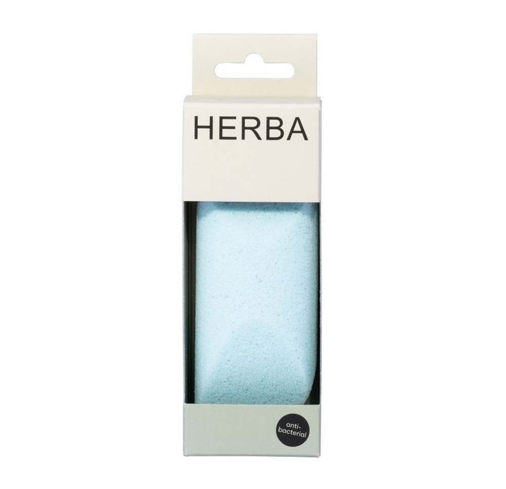 HERBA éponge à poncer avec ions argent bleu clair