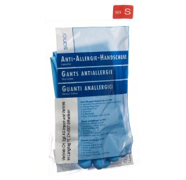 SANOR Anti Allergie gants PVC S bleu 1 paire