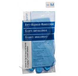 SANOR Anti Allergie gants PVC M bleu 1 paire