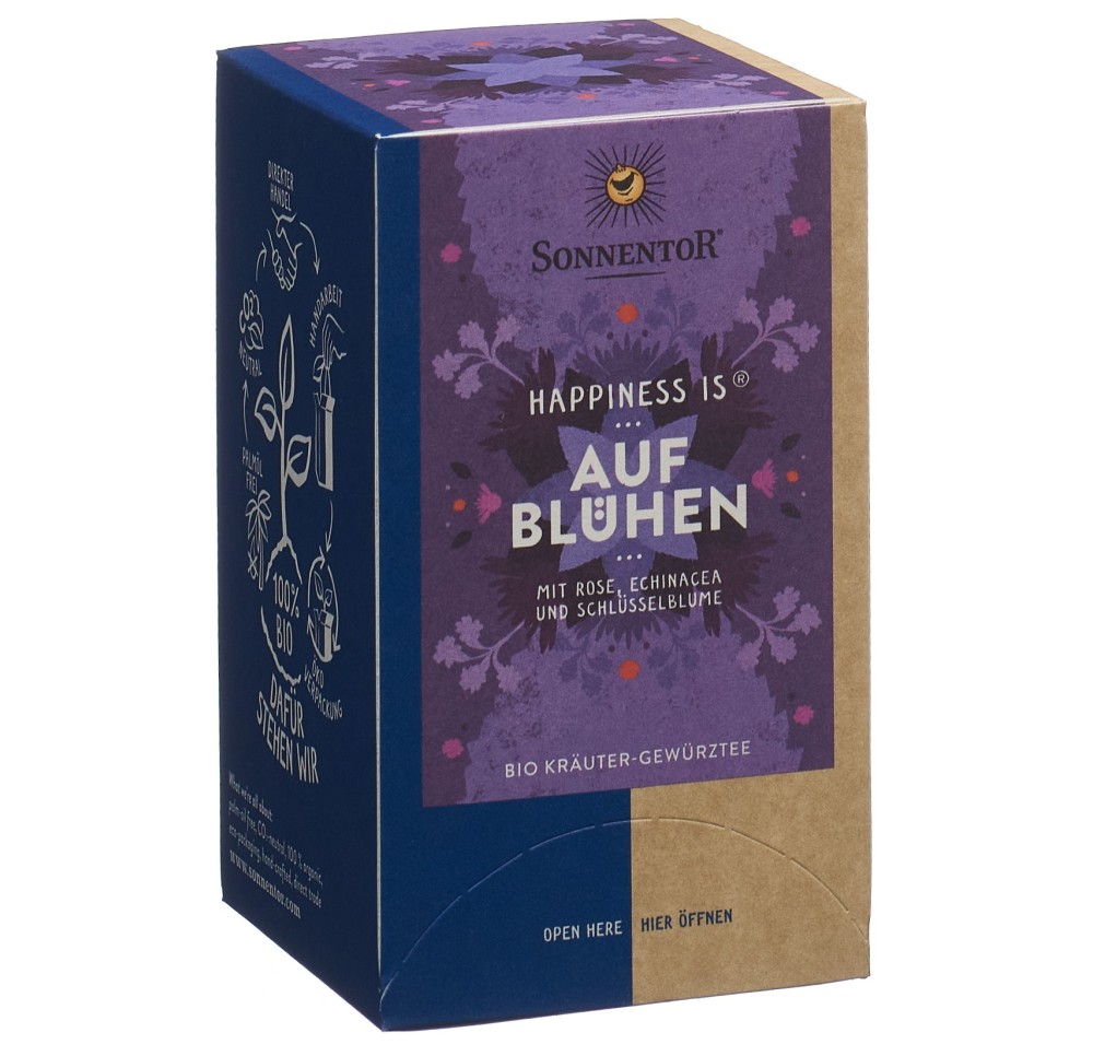 SONNENTOR happiness is aufblühen thé BIO 18 pce SONNENTOR happiness is aufblühen thé BIO 18 pce
