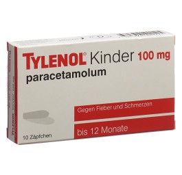 TYLENOL enfants supp 100 mg 10 pce