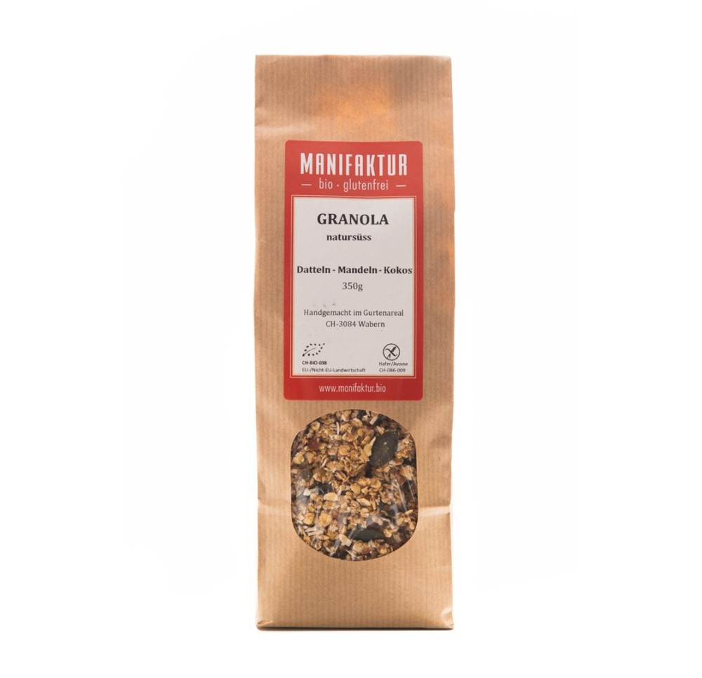 MANIFAKTUR Granola dattes-amandes-coco bio 350 g