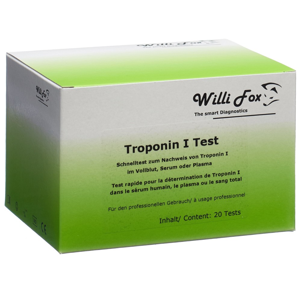 WILLI FOX test rapide Troponin I 20 pce
