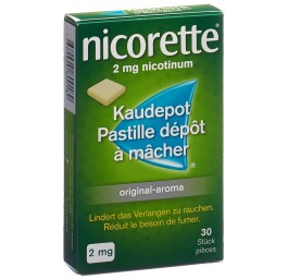 NICORETTE Original past dépôt mâcher 2 mg 30 pce