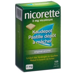 NICORETTE Original past dépôt mâcher 2 mg 105 pce