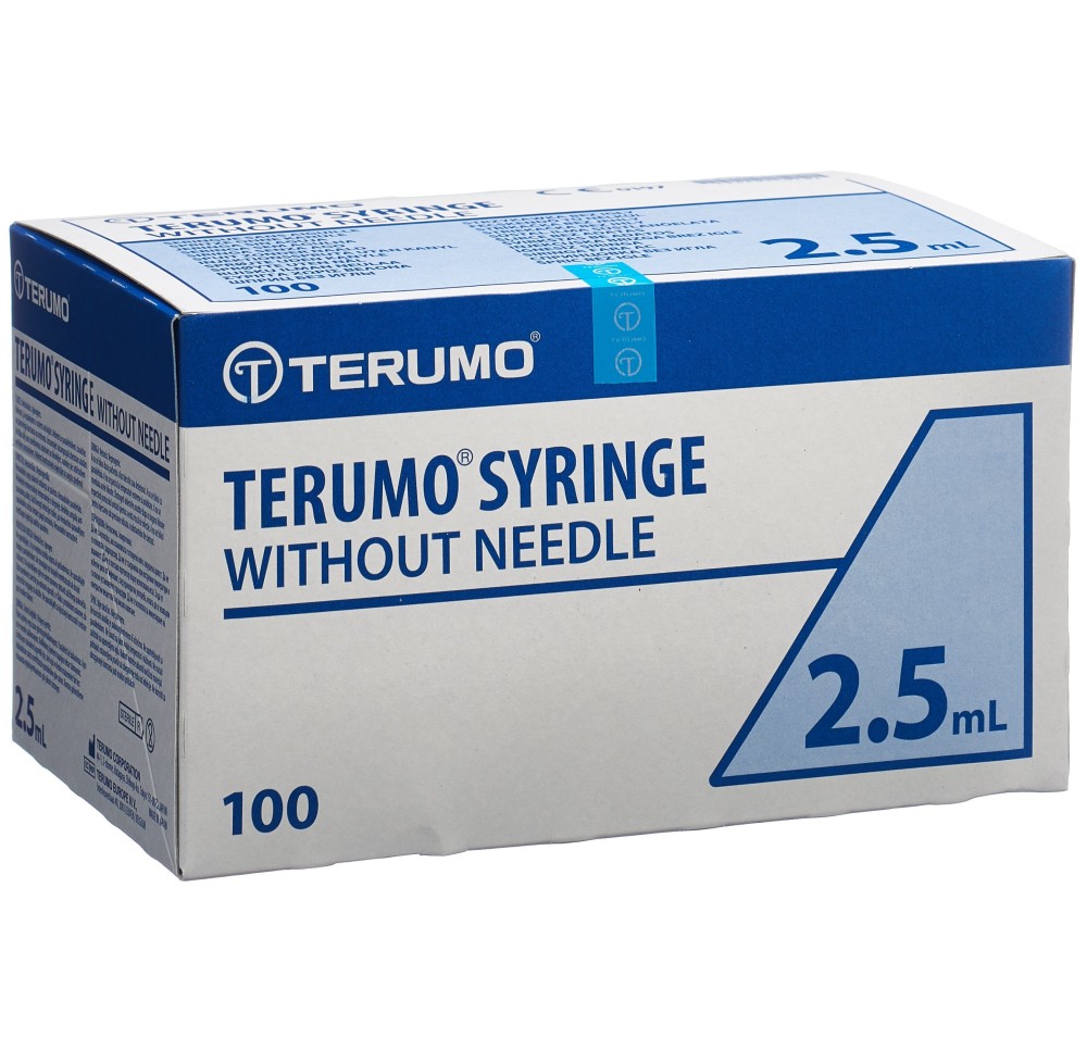 TERUMO ser inj 3 pièces 2.5ml centr 100 pce