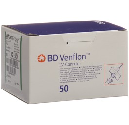 BD VENFLON 18G 1.2x45mm Luer-Lok vert 50 pce