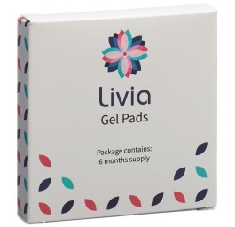 LIVIA Lot de 6 mois de coussinets hydrogel 6 pce