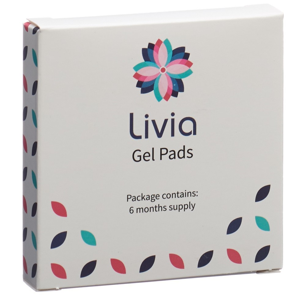 LIVIA Lot de 6 mois de coussinets hydrogel 6 pce