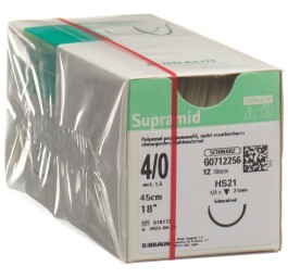 SUPRAMID 45cm HS 21 4-0 noir 12 pce