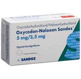 OXYCODONE-NALOXONE Sandoz cpr ret 5/2.5 mg 60 pce