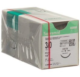 SUPRAMID 45cm DS 19 3-0 noir 12 pce