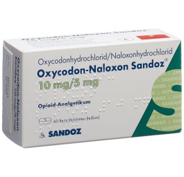 OXYCODONE-NALOXONE Sandoz cpr ret 10/5 mg 60 pce