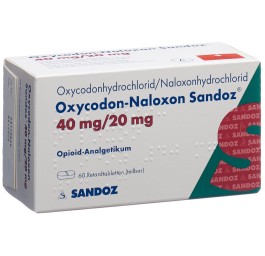 OXYCODONE-NALOXONE Sandoz cpr ret 40/20 mg 60 pce