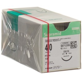 SUPRAMID 45cm DS 19 4-0 noir 12 pce