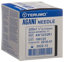 TERUMO Aga aigu usa uniq 22G 0.7x32mm noi 100 pce