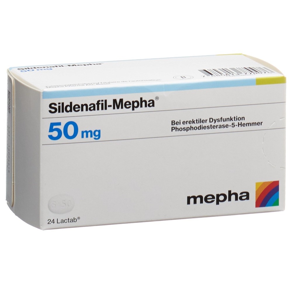 SILDENAFIL Mepha cpr pell 50 mg 24 pce SILDENAFIL Mepha cpr pell 50 mg 24 pce