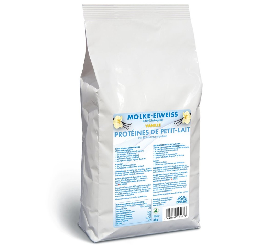 BIOSANA protéin petit-lait pdr vanille 2 kg