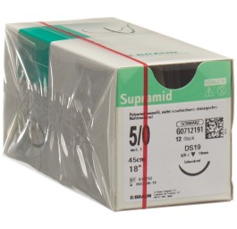 SUPRAMID 45cm DS 19 5-0 noir 12 pce